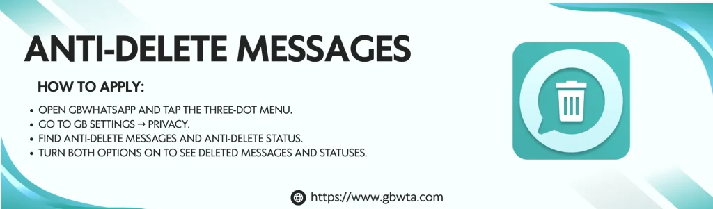 Anti-Delete Messages Feature