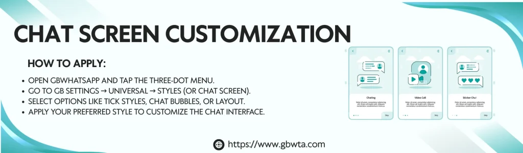Chat Screen Customization Feature