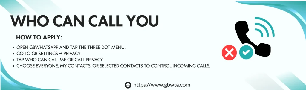 Control Who Can Call You Feature