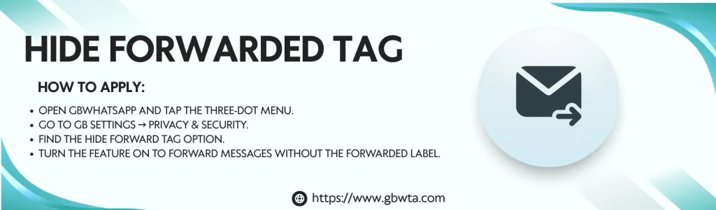 Hide Forwarded Tag Feature